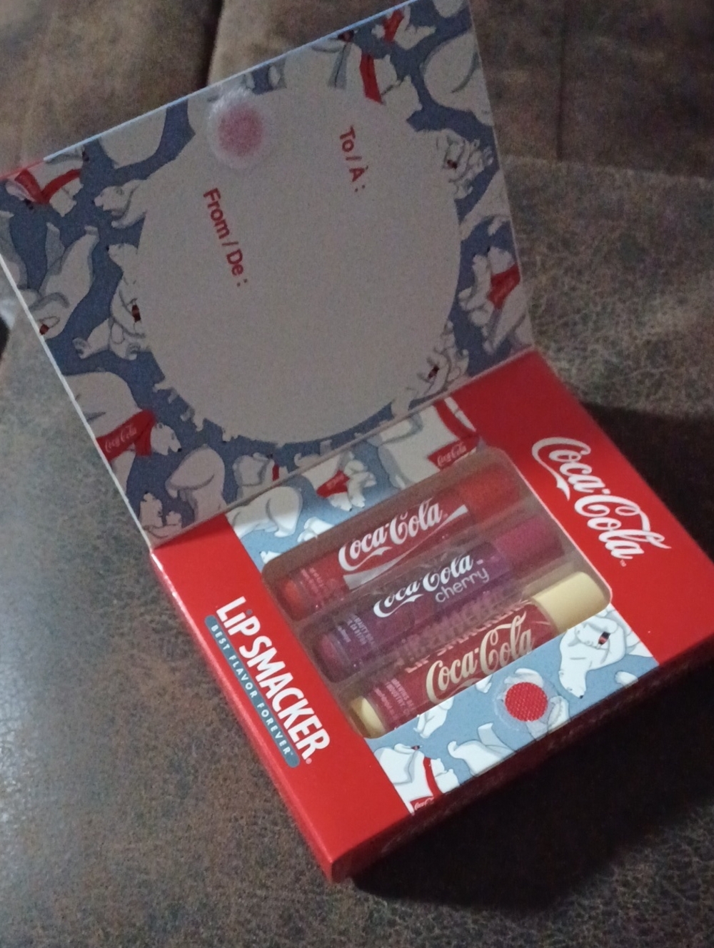 4/$40 New Coca-Cola Themed Lip Balm Trio